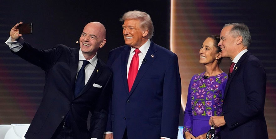 EL SHOW DE TRUMP  EN EL SORTEO DEL MUNDIAL