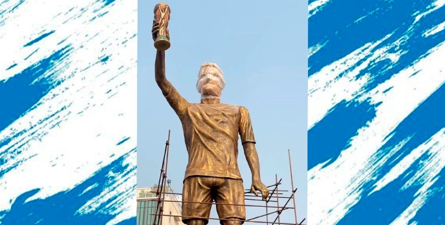 TIENE MESSI ESTATUA DE 21 METROS EN LA INDIA