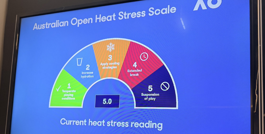 PARAN ACTIVIDAD DEL AUSTRALIAN OPEN POR CALOR EXTREMO