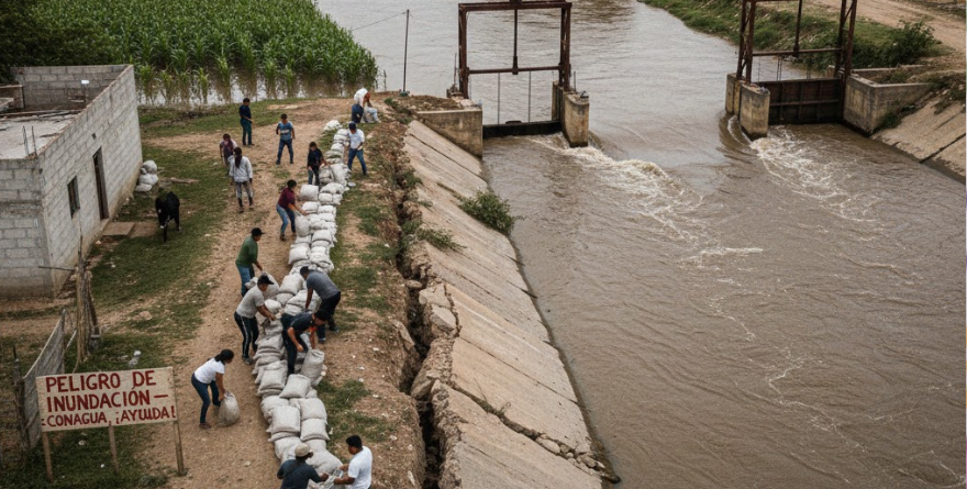 INFRAESTRUCTURA DEL RÍO TURBIO AL BORDE DEL COLAPSO