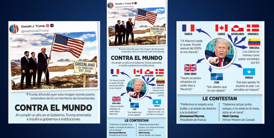 ABRE TRUMP A UN AÑO FRENTES CONTRA TODOS