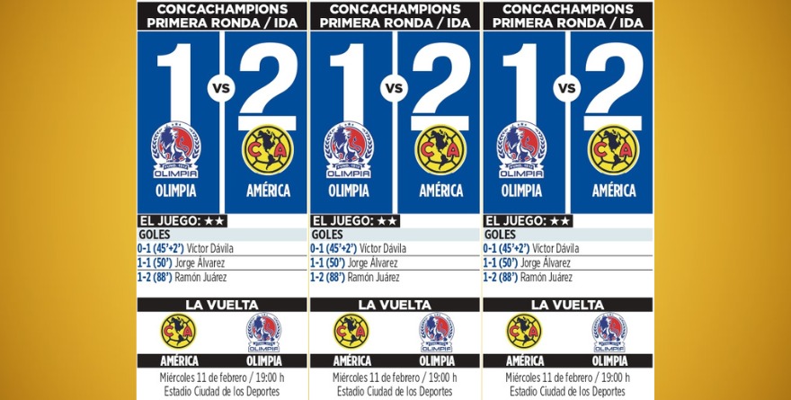 TRIUNFO DEL AMÉRICA EN CONCACHAMPIONS