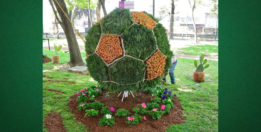 ARTE VERDE DEL MUNDIAL EN LA CDMX