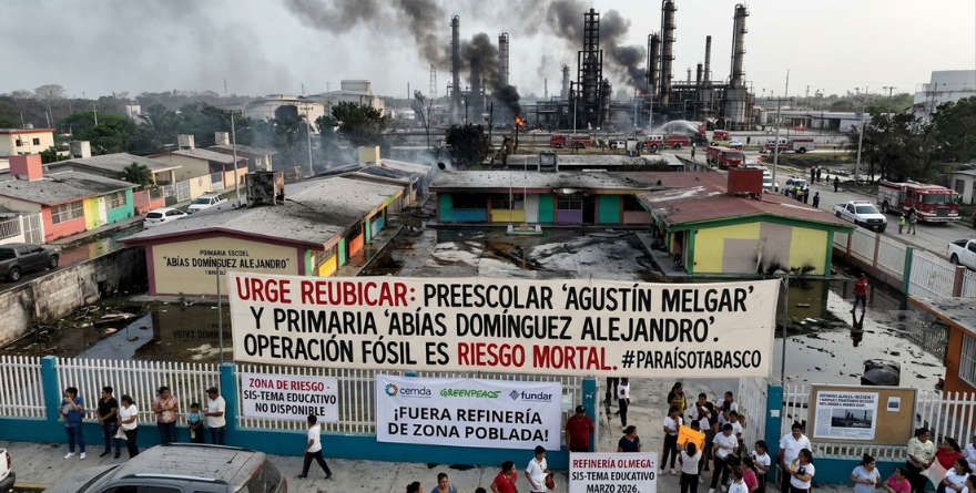 URGEN REUBICAR ESCUELAS TRAS INCENDIO EN REFINERÍA