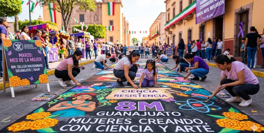 CIENCIA, ARTE Y RESISTENCIA: GUANAJUATO CONMEMORA EL 8M