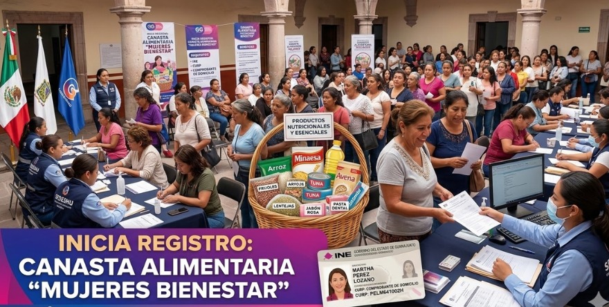INICIA REGISTRO PARA CANASTA ALIMENTARIA “MUJERES BIENESTAR” EN GUANAJUATO