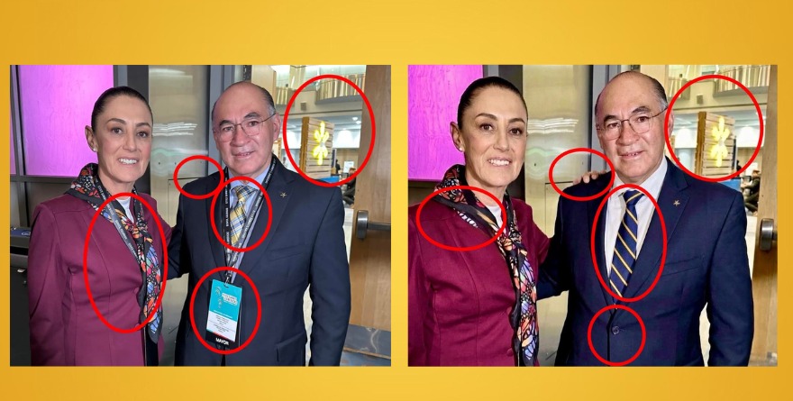 GALINDO MANIPULA FOTOGRAFÍA Y SIMULA CERCANÍA CON SHEINNBAUM