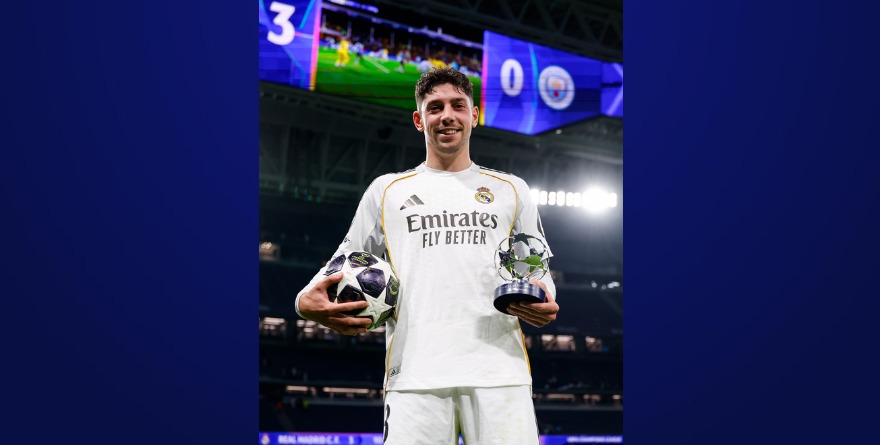 GOLEA FEDERICO VALVERDE AL MANCITY EN LA CHAMPIONS LEAGUE