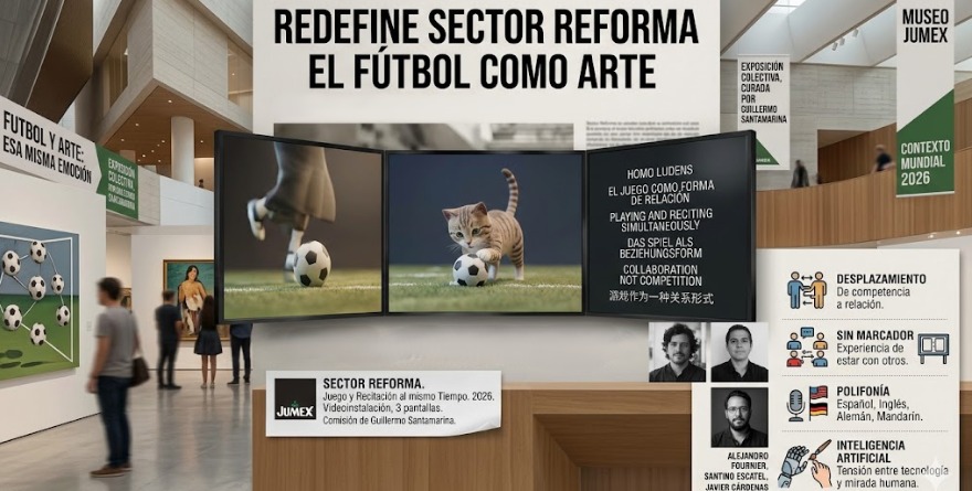 REDEFINE SECTOR REFORMA EL FÚTBOL COMO ARTE 
