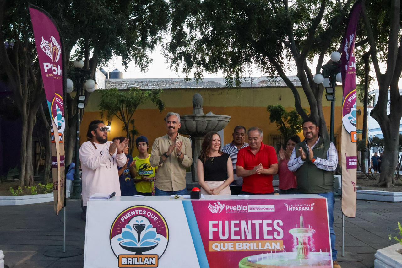 INAUGURAN MANTENIMIENTO INTEGRAL DE FUENTE DEL PARQUE LUIS DONALDO COLOSIO