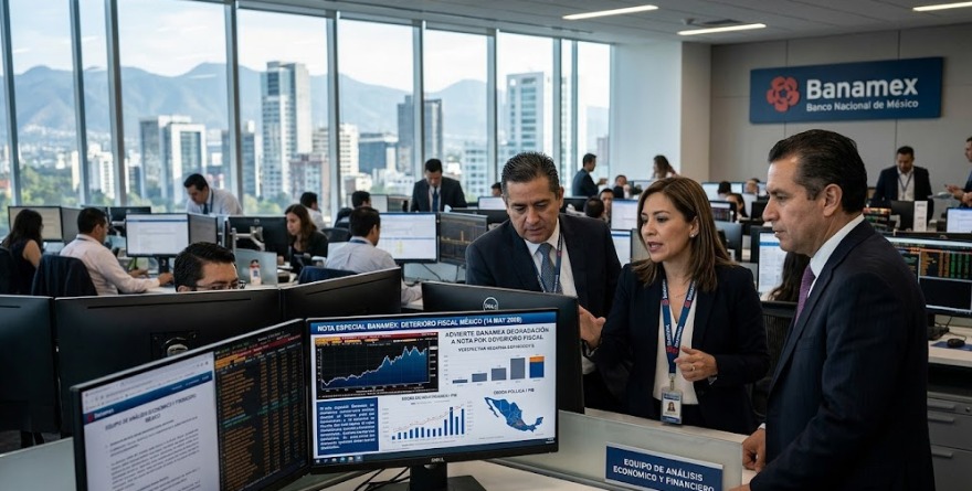 ADVIERTE BANAMEX DEGRADACIÓN A NOTA POR DETERIORO FISCAL
