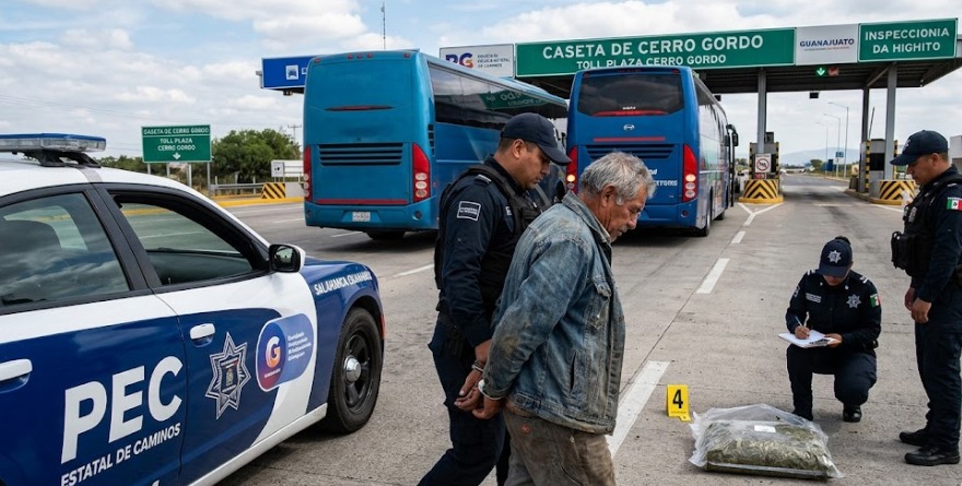 DETIENEN A ADULTO MAYOR CON CARGAMENTO ILÍCITO EN CERRO GORDO