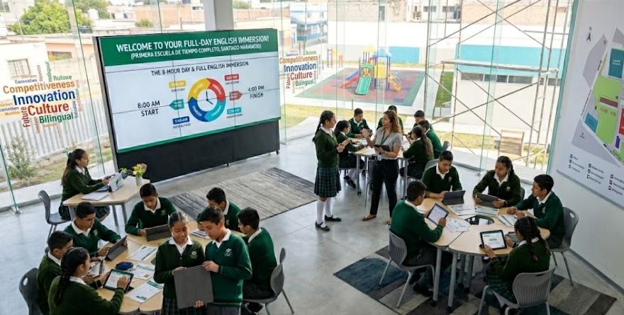 PROYECTAN PRIMERA ESCUELA DE TIEMPO COMPLETO CON INGLÉS TOTAL