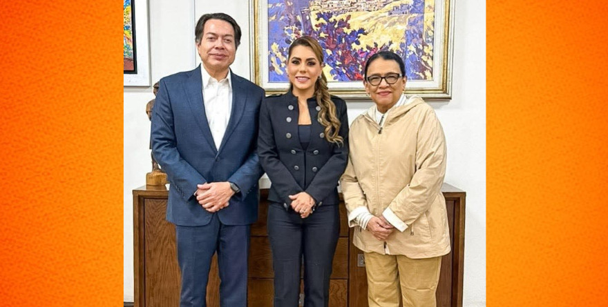 EVELYN SALGADO REÚNE A MARIO DELGADO Y ROSA ICELA RODRÍGUEZ