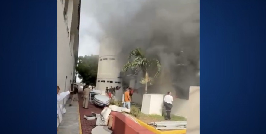 REPORTAN INCENDIO EN ESCUELA DE SEMAR EN VERACRUZ