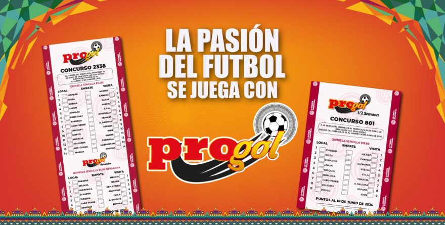 LOTERÍA NACIONAL OFRECE BOLSA DE ONCE MILLONES EN PROGOL