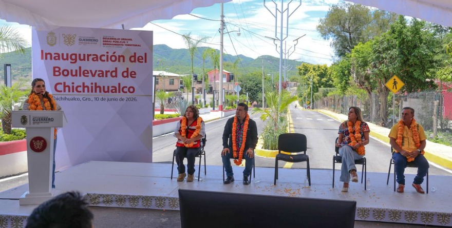 EVELYN SALGADO INAUGURA REHABILITACIÓN DEL BOULEVARD DE CHICHIHUALCO