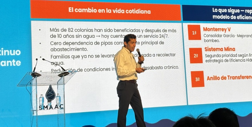 GARCÍA CUENTA CON AGUA SIEMPRE, ASEVERA AYD