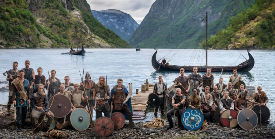 GUERREROS VIKINGOS PROTAGONIZAN LA FOTO MUNDIALISTA DE NORUEGA