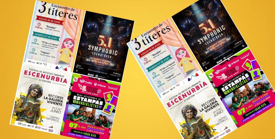 MÚSICA, CINE Y TÍTERES ANIMARÁN EL FIN DE SEMANA EN PUEBLA