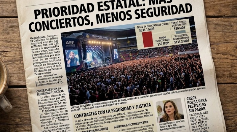 PRIORIDAD ESTATAL: MÁS CONCIERTOS, MENOS SEGURIDAD
