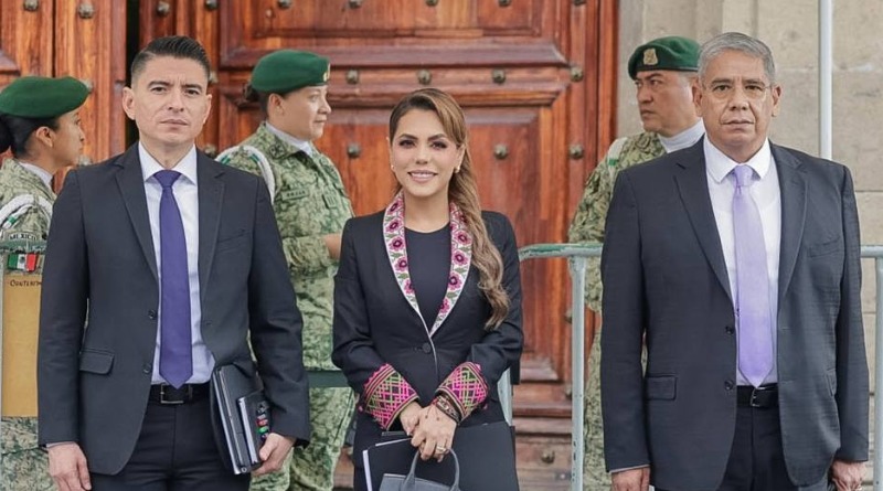 SALGADO REAFIRMA ALIANZA POR LA SEGURIDAD EN PALACIO NACIONAL