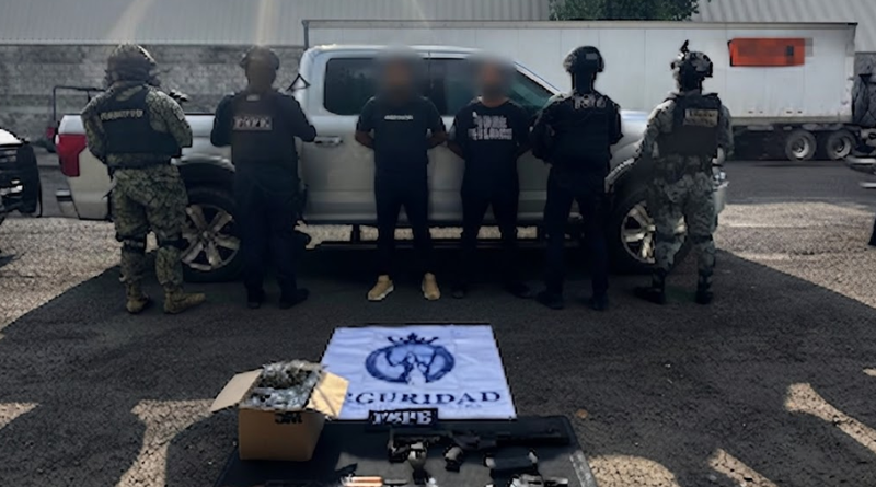 ASEGURAN ARMAS, DROGAS Y DETIENEN A DOS EN PÉNJAMO