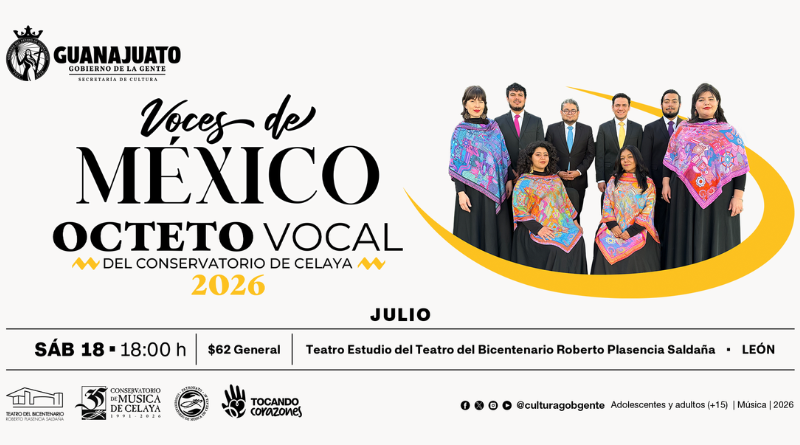 EL OCTETO VOCAL DE CELAYA DESPLIEGA SU MAESTRÍA EN LEÓN