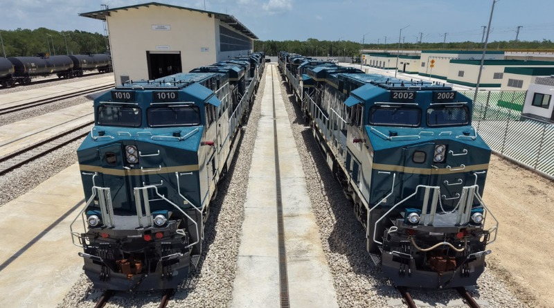 INCORPORAN 12 LOCOMOTORAS DE CARGA AL TREN MAYA