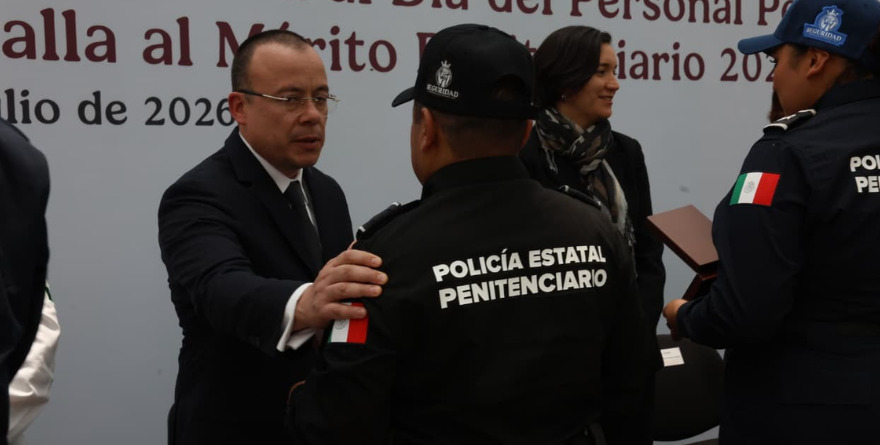 CUSTODIOS DE GUANAJUATO GANAN LA MEDALLA AL MÉRITO PENITENCIARIO 2026