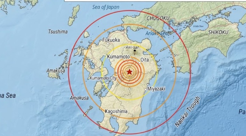 FUERTE TERREMOTO DE 7,1 GOLPEA JAPÓN CERCA DE KYUSHU