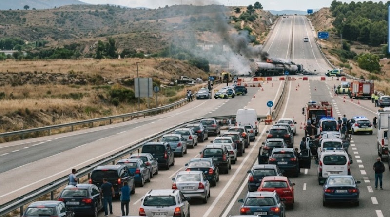 GRAVE ACCIDENTE EN SINALOA: VUELCA PIPA CON 40 MIL LITROS GASOLINA