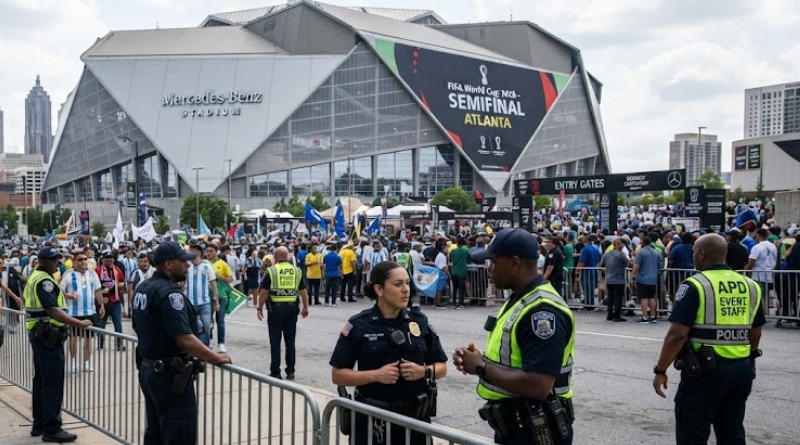 INTENSIFICARÁN SEGURIDAD EN ATLANTA PARA ARGENTINA-INGLATERRA