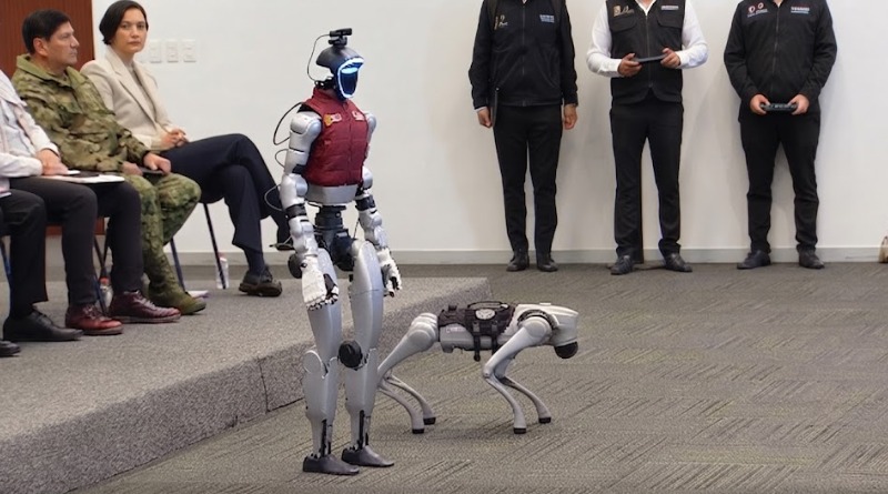 MAÑANERA PRESENTA ROBOTS CON INTELIGENCIA ARTIFICIAL PARA C5 DE EDOMEX