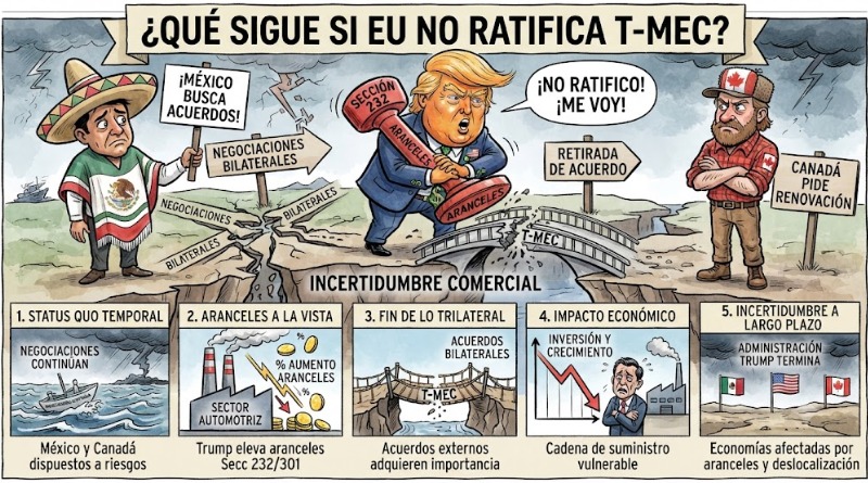 SIN RATIFICACIÓN DE LA EU: ¿QUÉ FUTURO AGUARDA AL T-MEC?