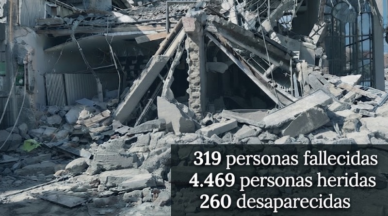COLOMBIA REGISTRA 319 FALLECIDOS A CAUSA DEL TERREMOTO
