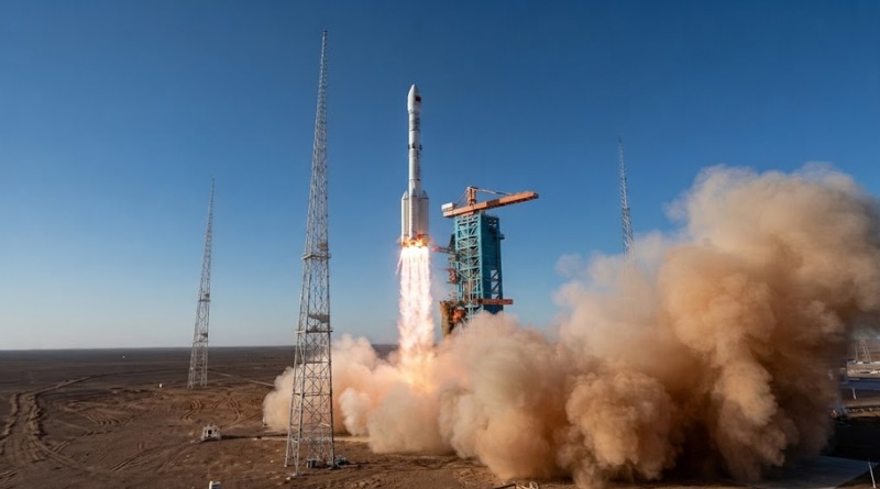 COMPETENCIA CHINA RIVALIZA CON COHETE DE SPACEX