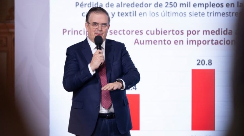 CUESTIÓN DE ARANCELES LLEVA A EBRARD A WASHINGTON