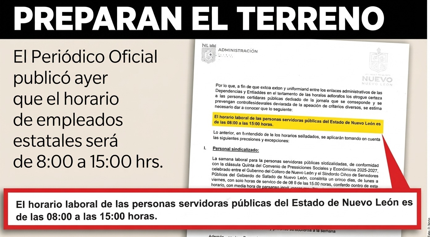 FUNCIONARIOS OBTIENEN TARDES LIBRES DEL ESTADO ¿PARA CAMPAÑAS?