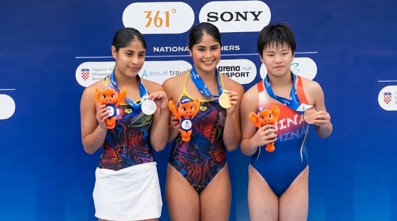 MEDALLAS DE ORO Y PLATA PARA GEMELAS MEXICANAS EN CLAVADOS
