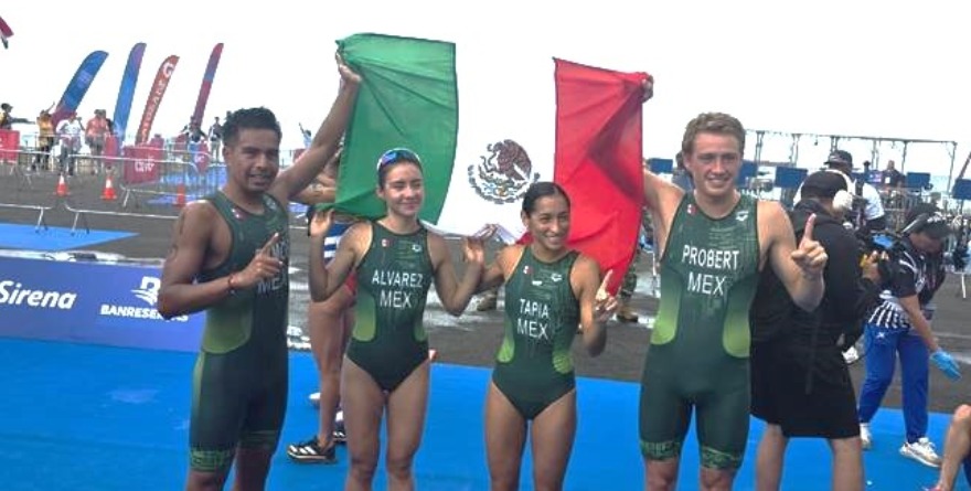 ORO PARA MÉXICO EN EL RELEVO MIXTO DE TRIATLÓN
