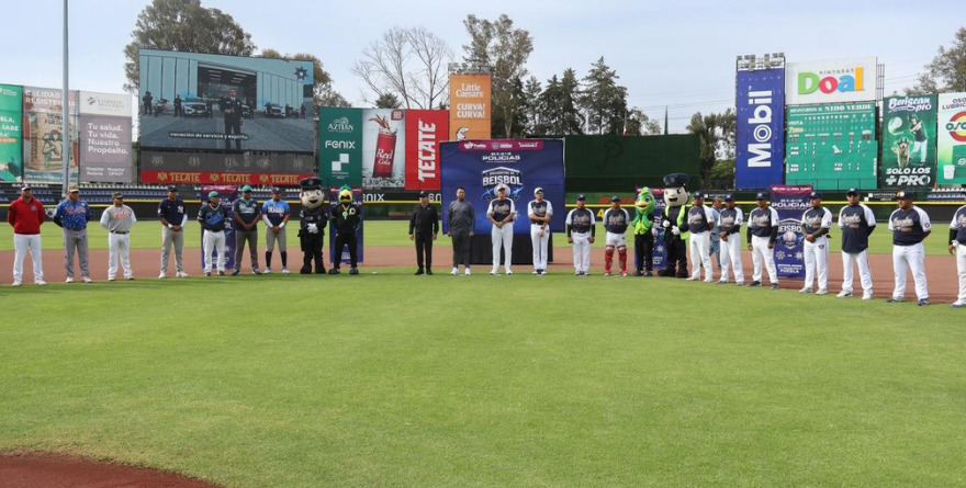 PARTIDO DE BÉISBOL AMISTOSO ENTRE POLICÍAS LIDERADO POR PEPE CHEDRAUI