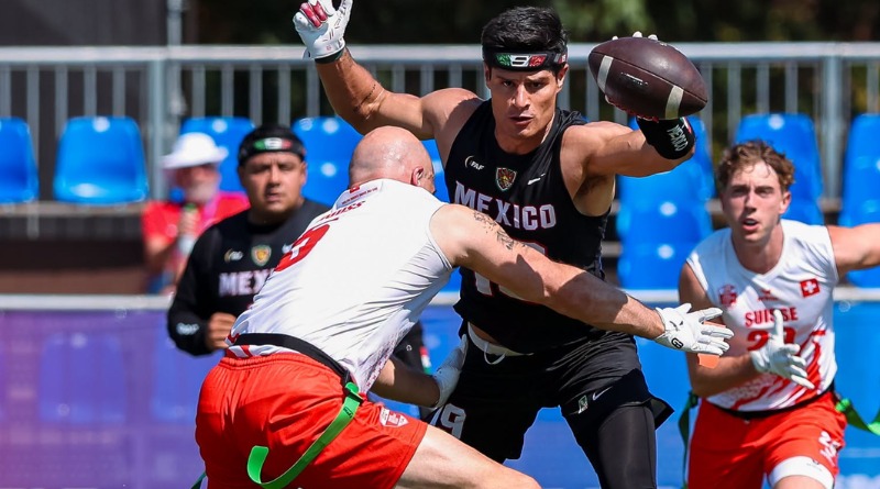 PASO PERFECTO PROTAGONIZADO POR LOS HOMBRES EN EL MUNDIAL DE FLAG FOOTBALL