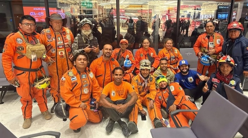 TOPOS AZTECAS ARRIBAN A COLOMBIA PARA APOYAR TRAS SISMO