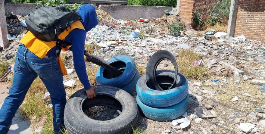 REFUERZAN LA CAMPAÑA “LAVA, TAPA, VOLTEA Y TIRA” CONTRA EL MOSQUITO