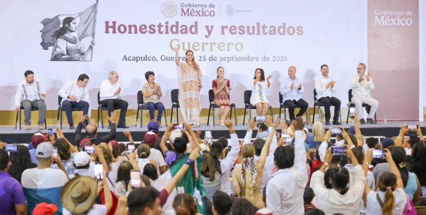 AGRADECE EVELYN SALGADO A LA PRESIDENTA, EL IMPULSO A GUERRERO