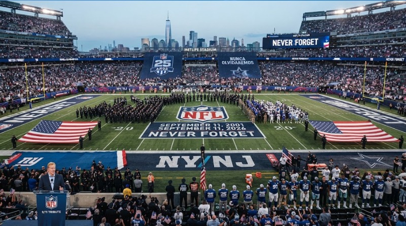 LA NFL DEDICA HOMENAJE AL 25 ANIVERSARIO DEL ’11 DE SEPTIEMBRE’
