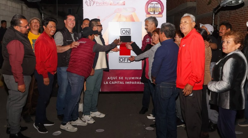 RIEGO SUR BRILLA CON LA MODERNIZACIÓN DEL ALUMBRADO EN PUEBLA
