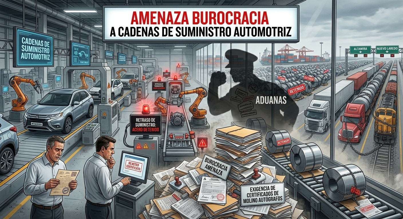 AMENAZA TRABA ADUANERA A CADENA AUTOMOTRIZ