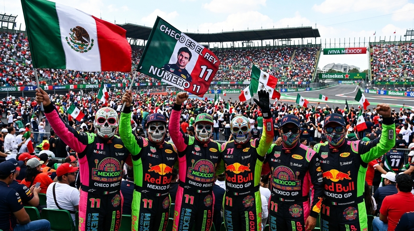 DESBORDAN PASIÓN POR CHECO EN MÉXICO